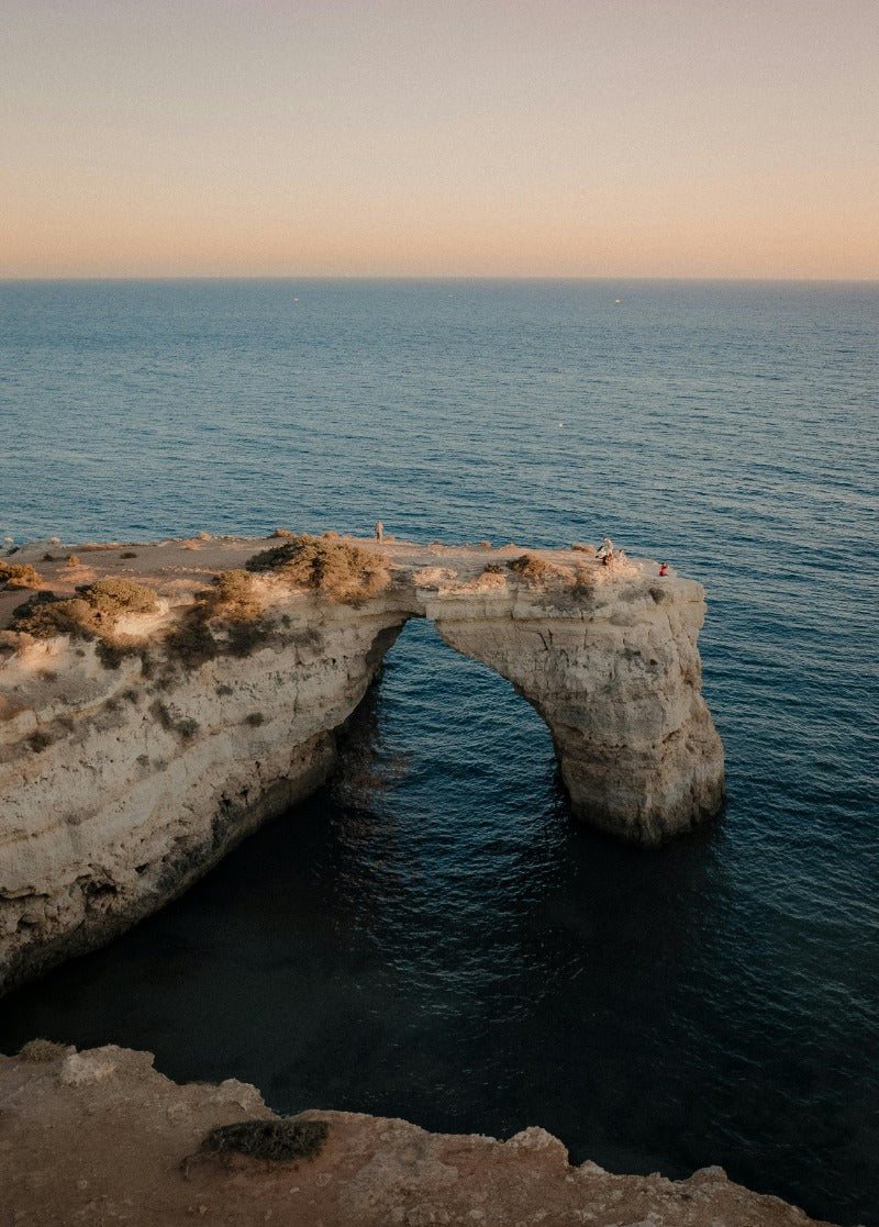 Foto Felsenkueste Portugal bei Abendlicht