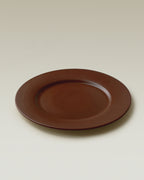 Large plate - Afeto - Reddish-brown