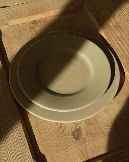 Großer Teller Taupe