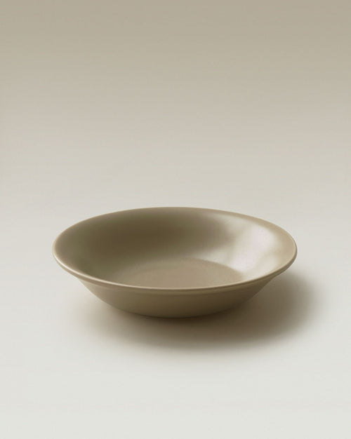 Tiefer Teller Taupe | Steinzeug
